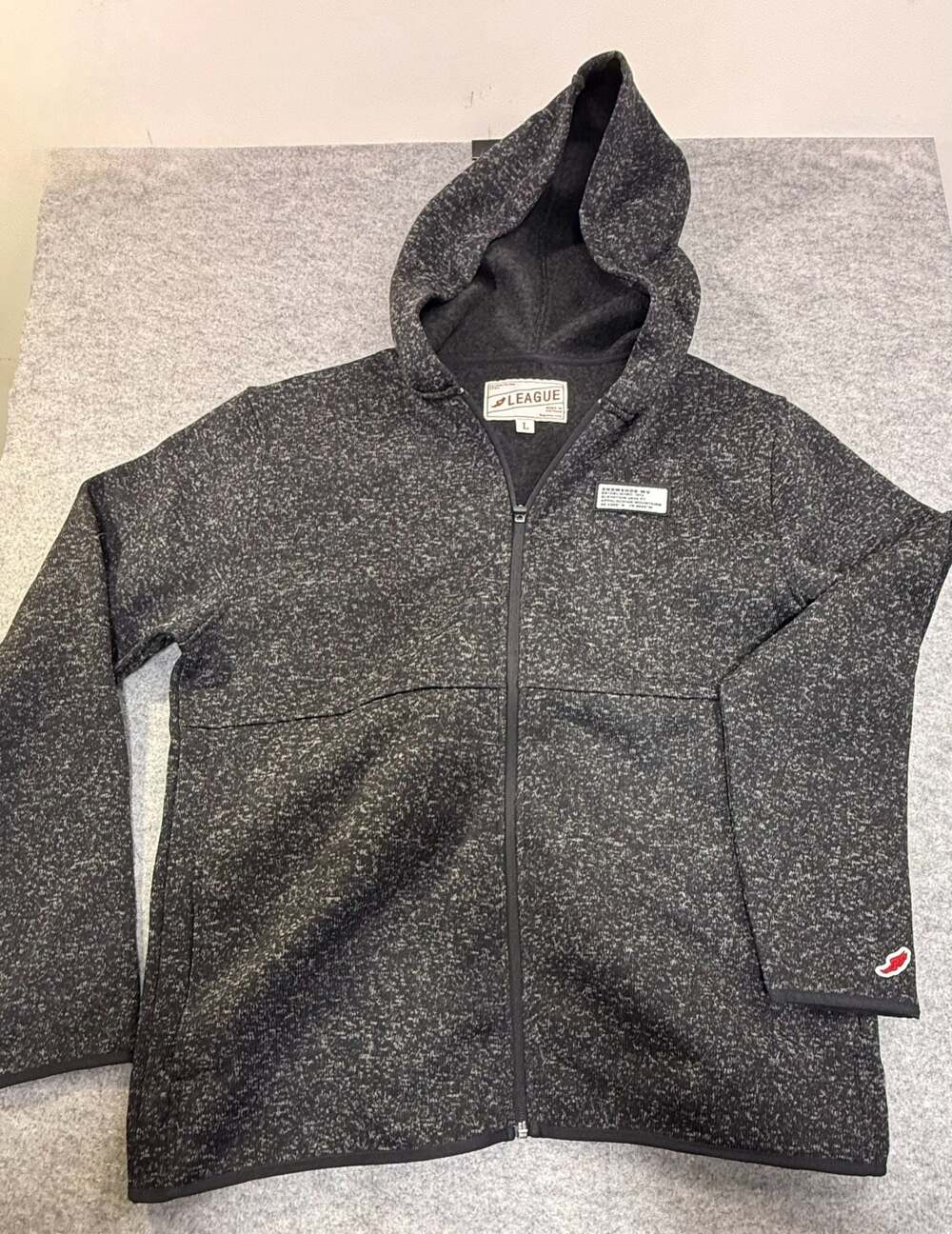 League Collegiate Apparel Snowshoe WV Applique Full Zip Hoodie